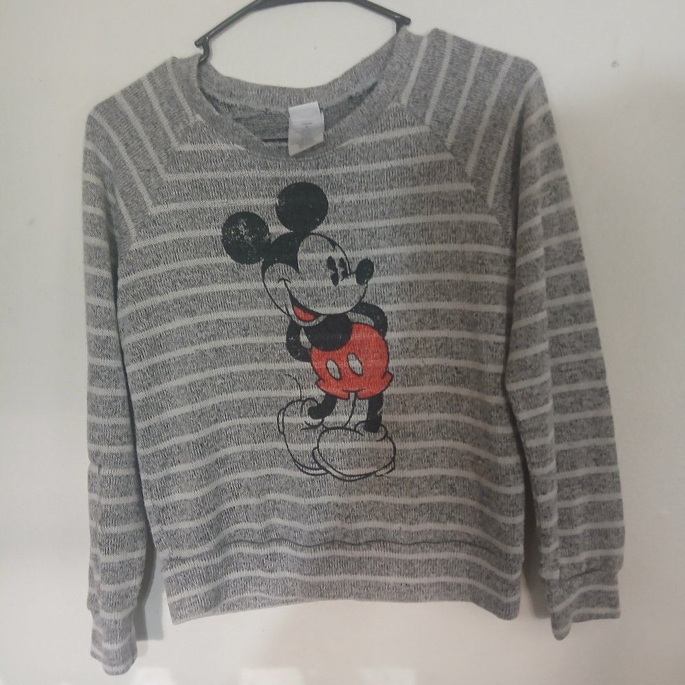Disney Gray and Red Mickey Mouse Kids Sweater (0306)